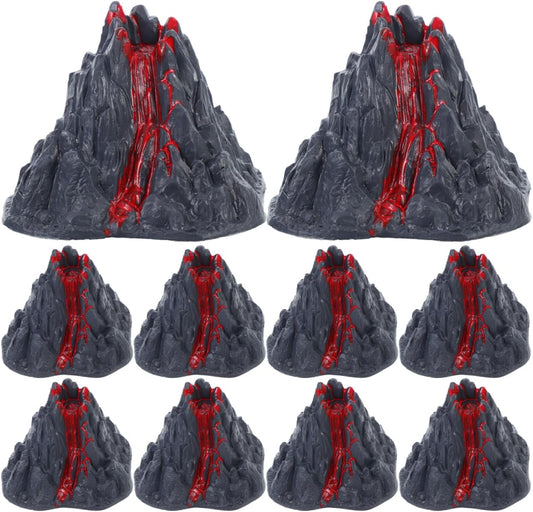 Toyvian Realistic Volcano Model Toy, 2.76inch Simulation Lava Volcano Figure for Science Projects School Dioramas Miniature Landscape Ornament Cake Toppers Educational Science Kit for Kids