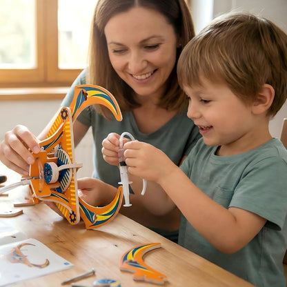 STEM Kids Binoculars - Build Your Own Functional Telescope Kit, Educational Science Toy for Children to Explore Astronomy & Optical Principles with Convex & Concave Lenses