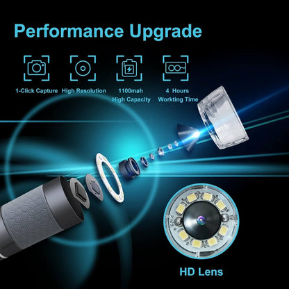 4K WiFi Microscope for iPhone Android PC, 50-1000X USB Digital Microscope Wireless Super HD Endoscope Camera Compatible with All Cellphones iPad Android Tablet Windows Mac Chrome Linux