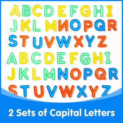 66 Pcs Translucent Letters and Numbers – Light Table Toys, Manipulatives and Accessories for Enhanced Learning & Fun