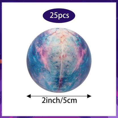 Hooqict Globe Stress Balls 25 Pack Mini Earth Ball Globe Party Favors Small Foam Squeeze Stress Ball for Kids Adults Stress Relief Toy Party Bag Gift Fillers Birthday Favors Classroom Prize