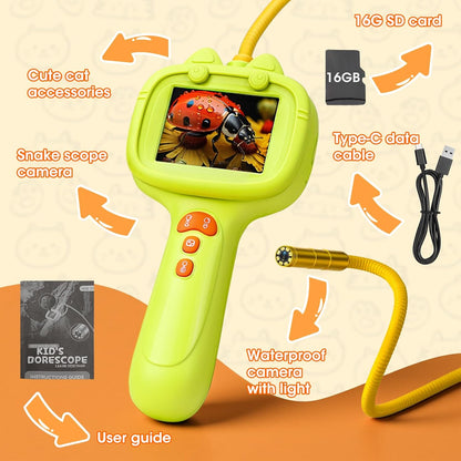 BESTISAN Borescope Scope Snake Camera with Light,Best Birthday Gifts for Boys,Girls Ages 4 5 6 7 8 9 10 11 Years Old,STEM Nature Science Exploration Educational Toy for Outdoor Indoor Adventures