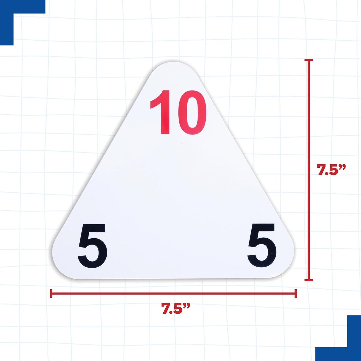 LEARNING ADVANTAGE Original Triangle Flash Cards - Addition and Subtraction - Set of 20 - In-Home Learning - Math Flash Cards