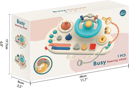 Caterbe Steering Wheel for Toddlers Toys, Baby Montessori Toy for Educational Gift