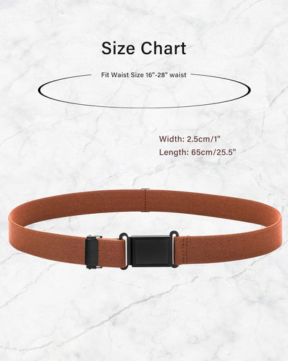 AWAYTR 3 PCS Kids Adjustable Magnetic Belts - Easy to Use Magnetic Buckle Belt for Boys and Girls