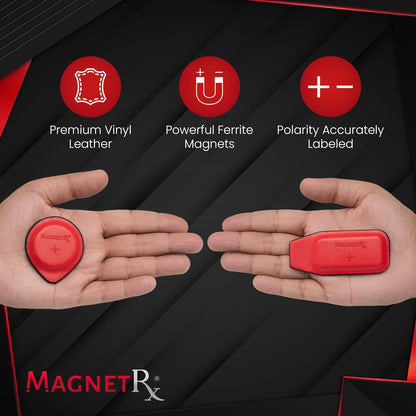 MagnetRX® Biomagnetic Magnets Kit – Imanes para Biomagnetismo Médico – Dr Goiz Magnets for Biomagnetism Bio Magnet Pair – 5200 Gauss Large Round Magnet (6 Units)