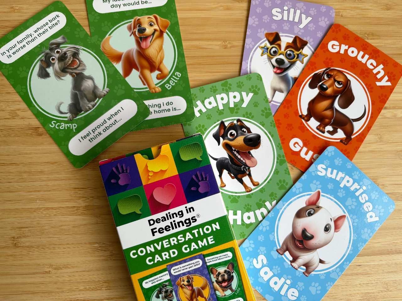 Dealing in Feelings Conversation Cards for Kids | Emotions & Feelings Question Cards for Social and Emotional Learning and Communication | for School Counsellors, Child Therapists & Teachers