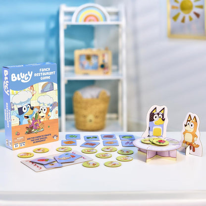Bluey Shopping List Game, Join Bluey, Bingo, Bandit & Chilli On A Fun Supermarket Adventure, Race to Fill Your Trolley in This Fun Memory and Matching Game, for Ages 3+, 2-4 Players