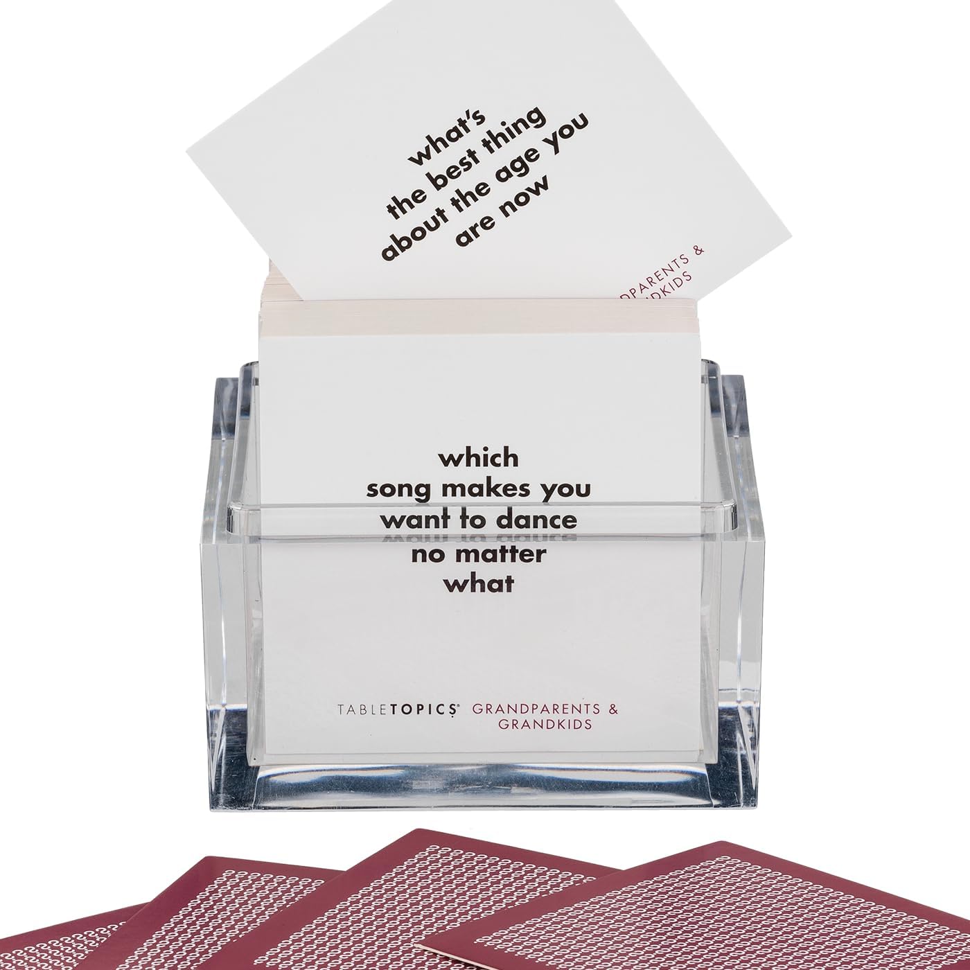TableTopics Grandparents & Grandkids Conversation Cards to Connect Generations of Your Family, 135 Fun Questions to Explore New Topics with Kids