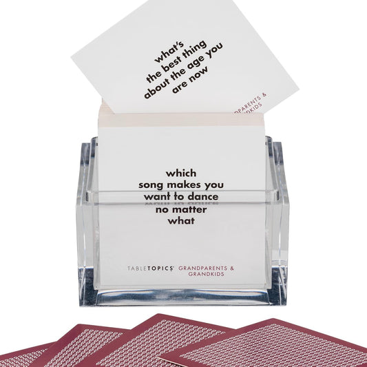 TableTopics Grandparents & Grandkids Conversation Cards to Connect Generations of Your Family, 135 Fun Questions to Explore New Topics with Kids