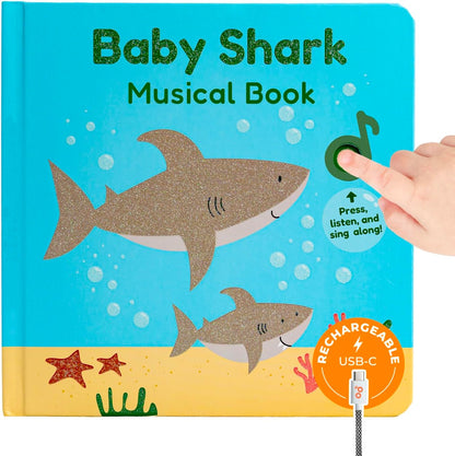 Cali's Books Rock Music Books for Toddlers 1-3 - Singing Button Sound Board Book for 2 Year Old Children, Musical Toddler Rock Songs Toys, 18 Month Interactive Learning Toy, USB-C Rechargeable