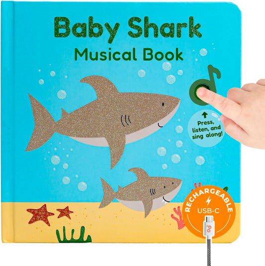Cali's Books Rock Music Books for Toddlers 1-3 - Singing Button Sound Board Book for 2 Year Old Children, Musical Toddler Rock Songs Toys, 18 Month Interactive Learning Toy, USB-C Rechargeable