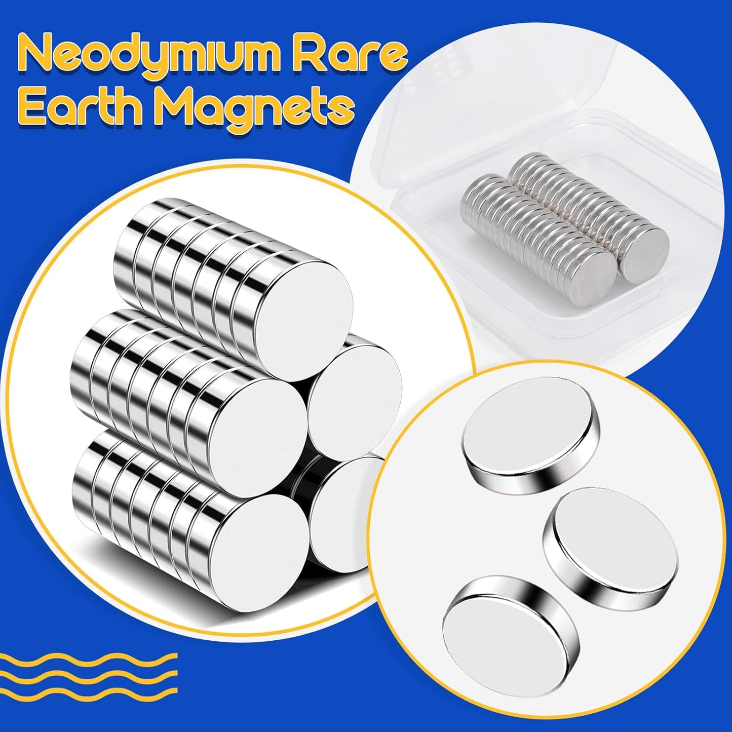 320Pcs Small Neodymium Magnets, 6x2mm Small Rare Earth Magnet Mini Magnets for Whiteboard, Office, School, STEM Measurement Kit, 3D Printing,Science Experiments