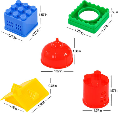 KUTOI Toddler Building Blocks for Kids Ages 4-8, Toddler Blocks Stacking Toys, Fun House Big Blocks Building Sets with 10” x 10” Baseplate, Educational Daycare Toys