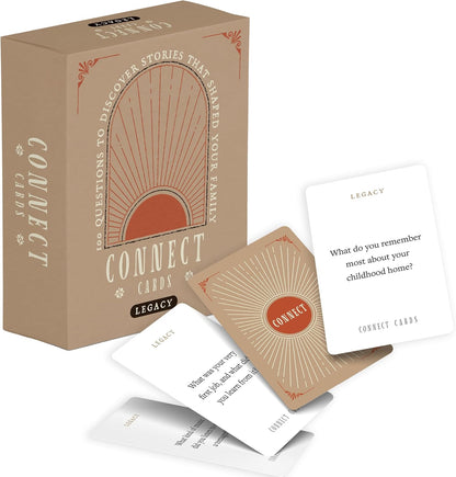 Connect Cards Family Edition - 100 Family Conversation Cards for Kids and Parents to Spark Deeper Connections & Meaningful Moments - Conversation Starters at Home, Dinner, or Travel