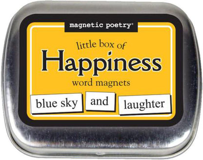 Magnetic Poetry - Little Box of Happiness Kit - Words for Refrigerator - Write Poems and Letters on The Fridge - Made in The USA