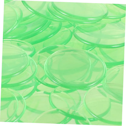 100pcs Plastic Bingo Chips Counting Tokens for Bingo Games and Math Learning Smooth Game Accessories for Family Fun and Parties