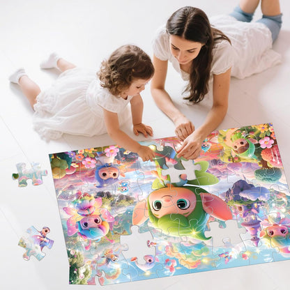 Jumbo Floor Puzzle for Kids,48 Piece Unicorn Large Jigsaw Puzzles,Puzzle for Toddler Ages 3-5,Fun Educational Preschool Learning Toy Easter Gift for Boys & Girls Ages 4-8