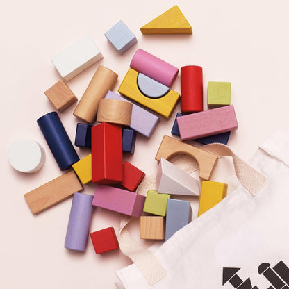 Le Toy Van - Petilou Wooden Educational ABC Wooden Blocks | Educational Wood Toys for Toddlers and Babies | Suitable for A Boy Or Girl 1 Year Old +
