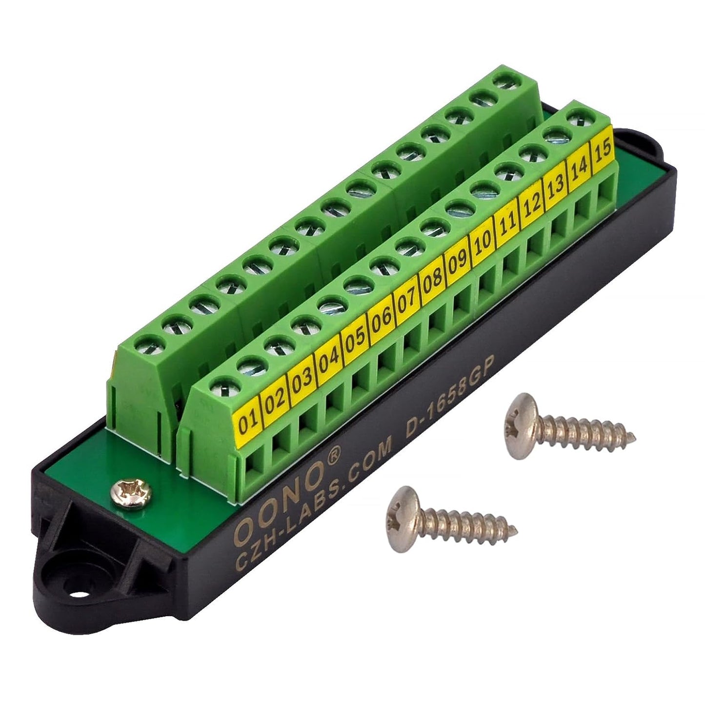30Amp 300V 1x10 Position Terminal Block Distribution Module. OONO D-1661GP