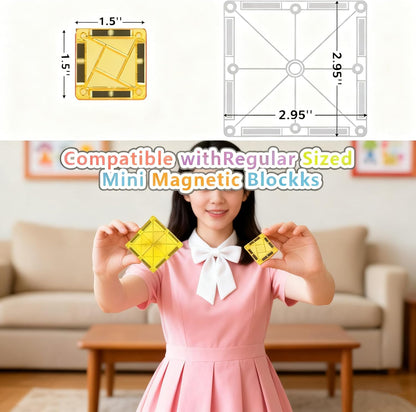 26-Piece Valentines Day Gifts for Kids Strong Magnetic Tiles Building Set – Durable,Vibrant Colors, STEM Toys for Kids 3+, Creative Learning, Compatible with All Major Magnetic Blocks