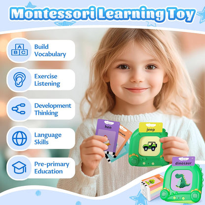 MindPal Talking Flash Cards for Toddler, Kids Learning Toys, Children's Sensory Education Speech Therapy Toys,Montessori Learning Educational Present for 3+ Year Old with 224 Sight Words