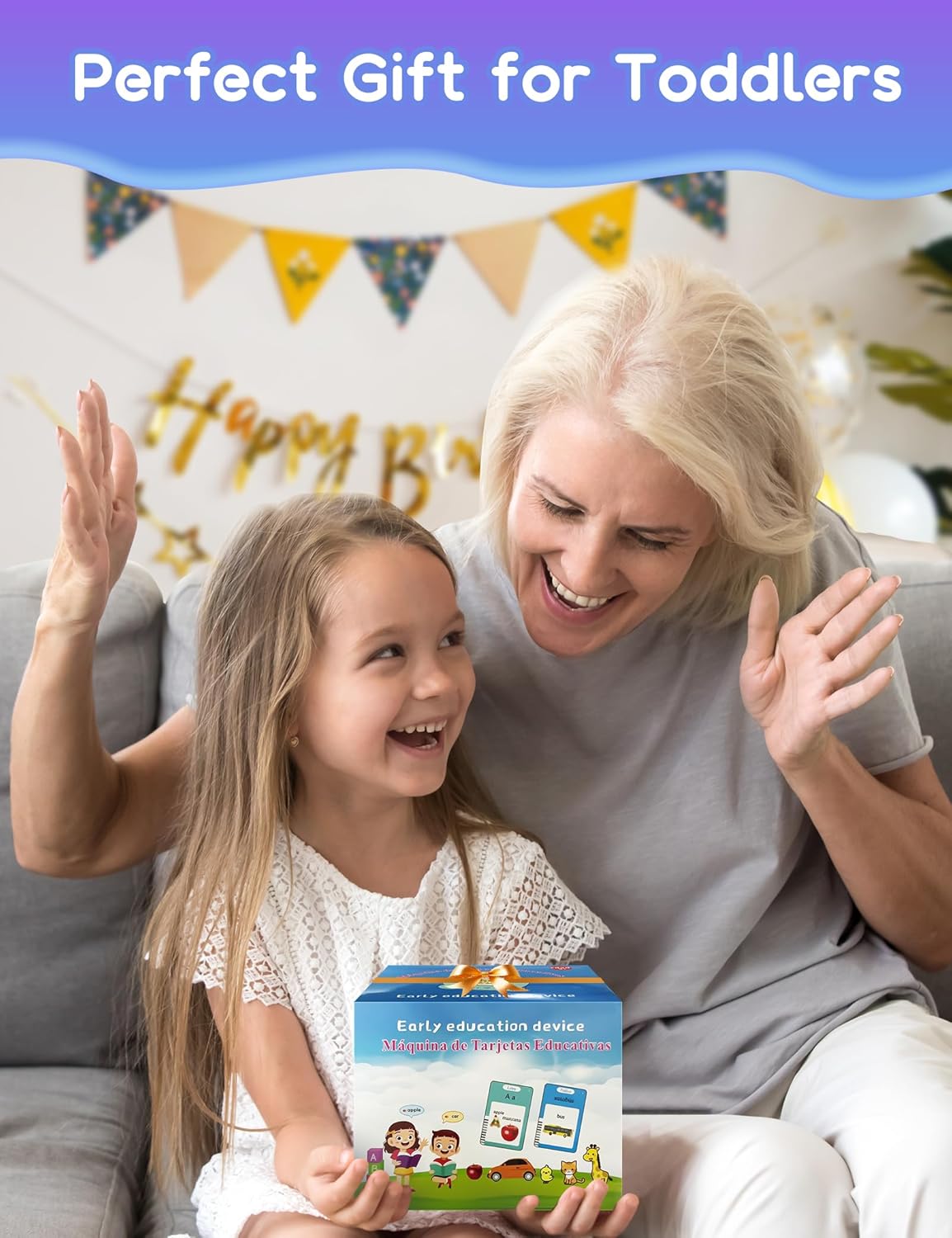 Spanish & English Talking Flash Cards for Toddlers, 510 Sight Words Bilingual Learning Toys for Children, Autism Pocket Speech Therapy Toys, Español Vocabulary Educational Flashcards