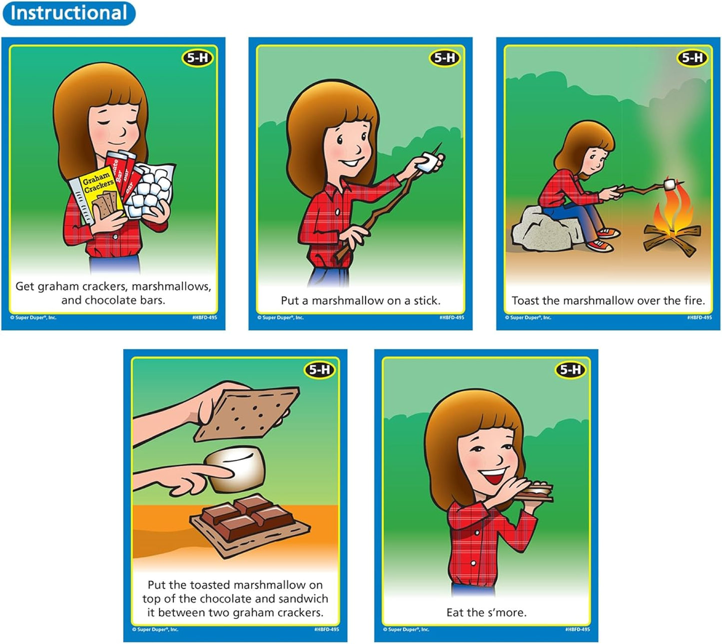 Super Duper Publications | HearBuilder Sequencing Flash Card Fun Deck | Educational Learning Resource for Children