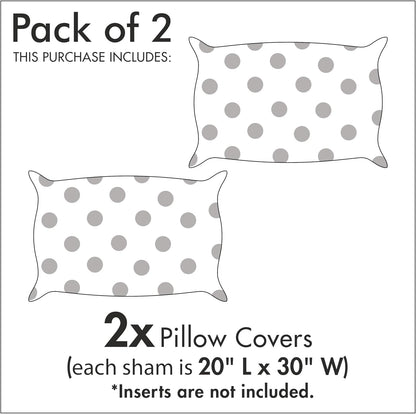 Ambesonne I Love You Pillow Sham Set of 2, Bear and Fox in Love Counting Stars at Night Animal Birthday Print, Quality Microfiber Bedding Item for All Seasons, 30" x 20", Orange Slate Blue Grey