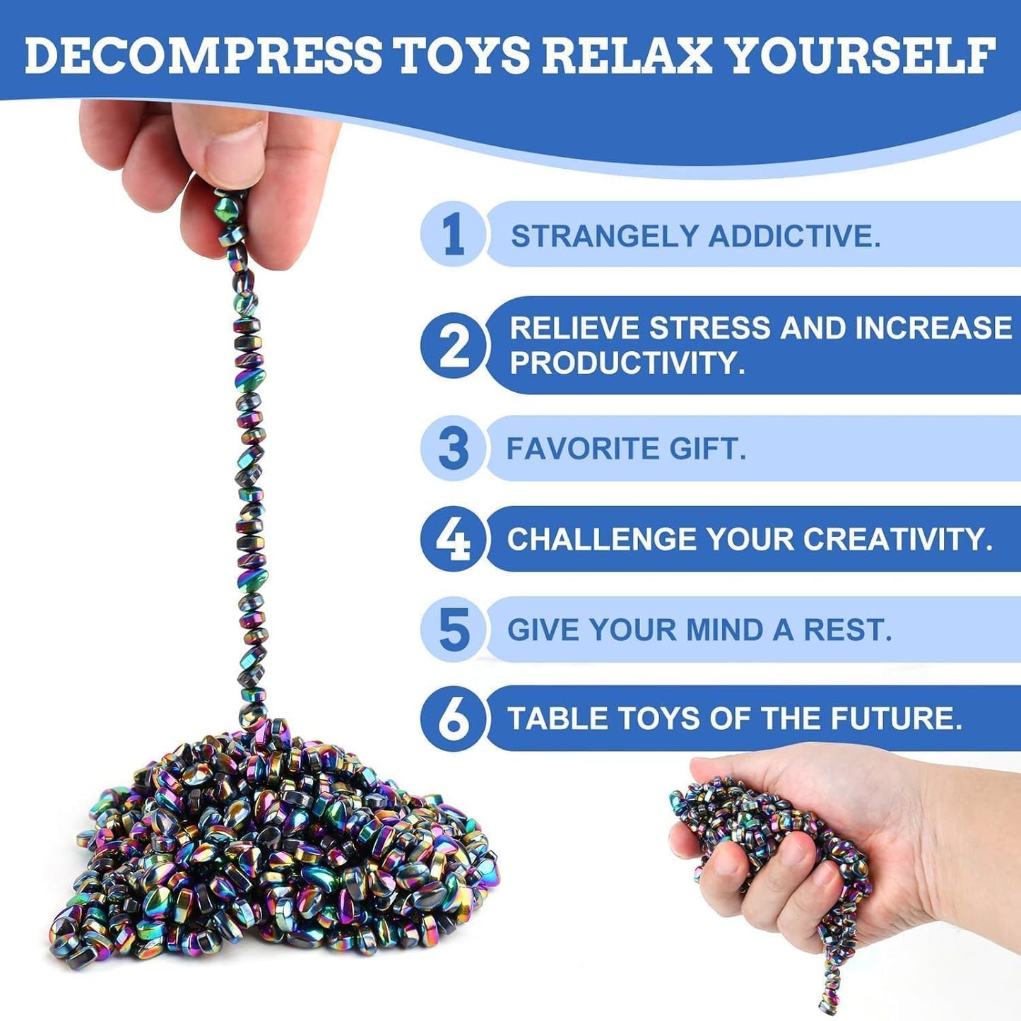 550pcs Fidget Toys Adults ，Sensory Toys， Desk Fidgets Toys for Office Stress/Anxiety Relief (550 PCS)