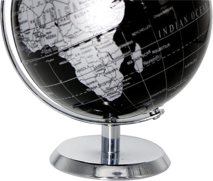 Political Globe Dia 5.5-inch / 14cm- Educational/Geographic - Stainless Steel Arc and Base - School, Home, and Office
