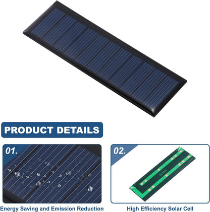 MECCANIXITY 8PCS 1.5V 0.09W 0.06A Mini Solar Panels for Solar Power, Small Solar Photovoltaic Cells Charge DIY Electric Toy Materials Solar System Kits, 1.18" x 1.18"