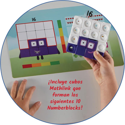 hand2mind MathLink Cubes Numberblocks 11-20 Activity Set, 30 Preschool Learning Activities, Counting Blocks, Linking Cubes, Educational Toys for Kids, Number Games, Math Manipulatives Kindergarten