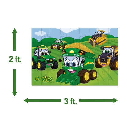 John Deere Kids Floor Puzzle - Large Kids Puzzles - John Deere Tractor Toys - Ages 3 and Up - 3" x 2" - 36 Pieces