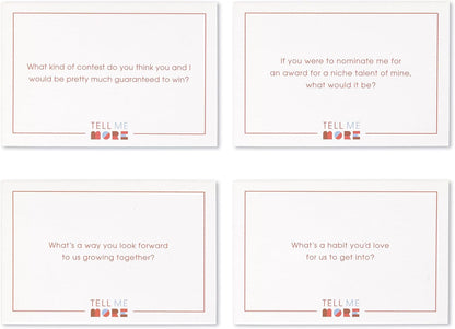 Tell Me More: A Conversation Starter Game of Questions to Deepen Connection