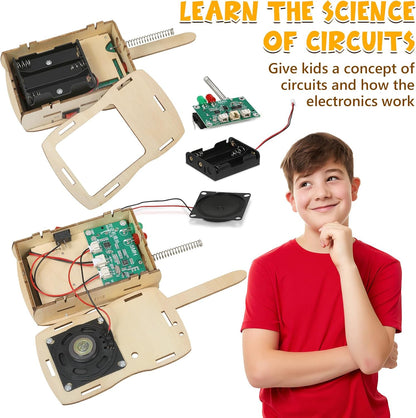 Stem Projects Walkie Talkies Toys for Boys Age 8-12 12-14 Science Kit Building Own DIY Electronics Kit for Kids Science Experiments Kid 9-12 Boy Toys Birthday Gift 8 9 10 11 13 Year Old Teen Girl