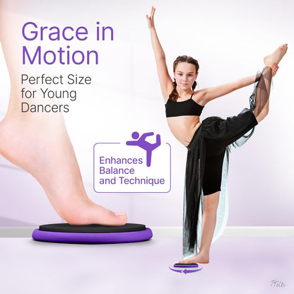 Premium Turning Boards for Dancers – Improve Spins, Technique & Balance, Ideal Turn Board for Ballet, Dancing & Figure Ice Skating, Portable Spin Disc for Dance & Spinner Disk Training Equipment