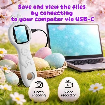 Microscope for Kids - Electronic Handheld Magnifying Glass for Children-STEM Outdoor Science Kit for Summer Travel & Camping Toy,Birthday Gifts Toys for 5-8 9-12 Year Old Girls（Purple）