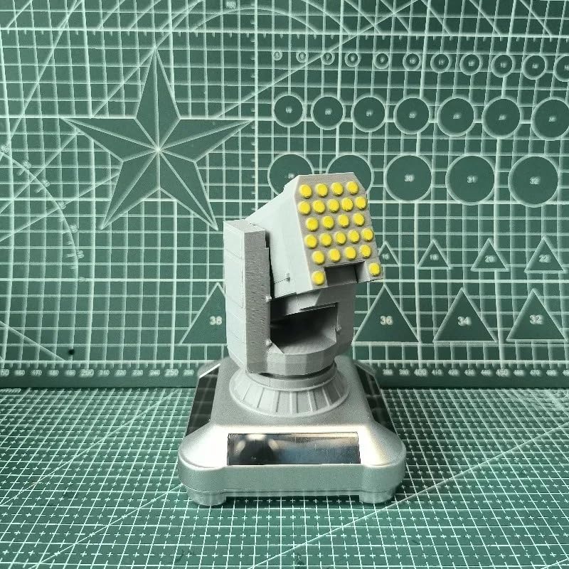 3D-Printed Solar-Powered Military Model Rotating Ornament, Great Decorative Artwork Model Gift for Home,Gift Ideal for Military Enthusiasts (Circular Radar Close-in Weapon System)