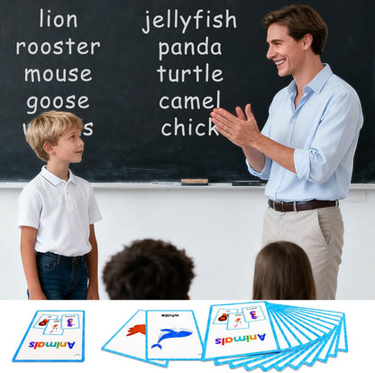 Learning Flashcards Number, 28 Different Number Educational Cards, Social Learning Card for Kids