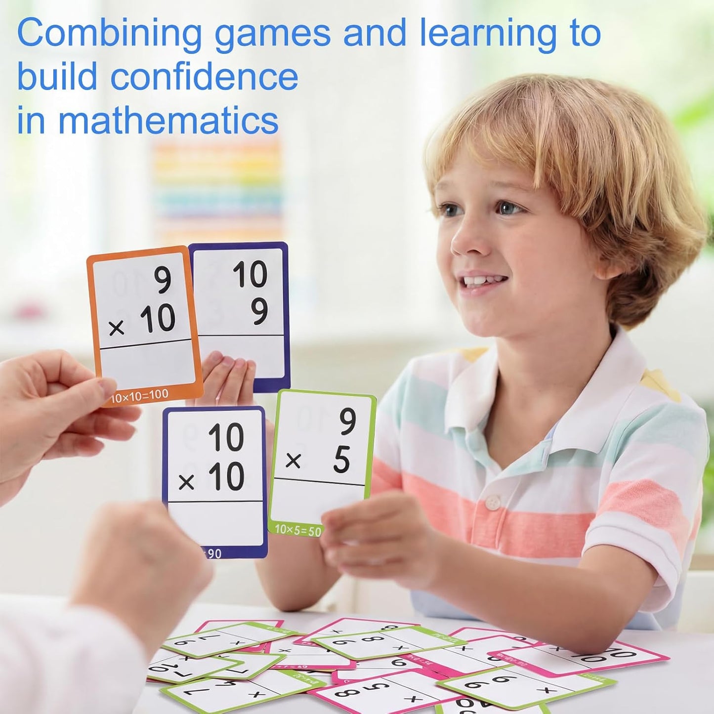 864 Pcs 24 Set Multiplication Flash Cards - Fractions, and Multiplication Flash Cards with Visual Aids Mastered & Review Sorting for Kids 3rd 4th 5th Grade or Homeschool Supplies