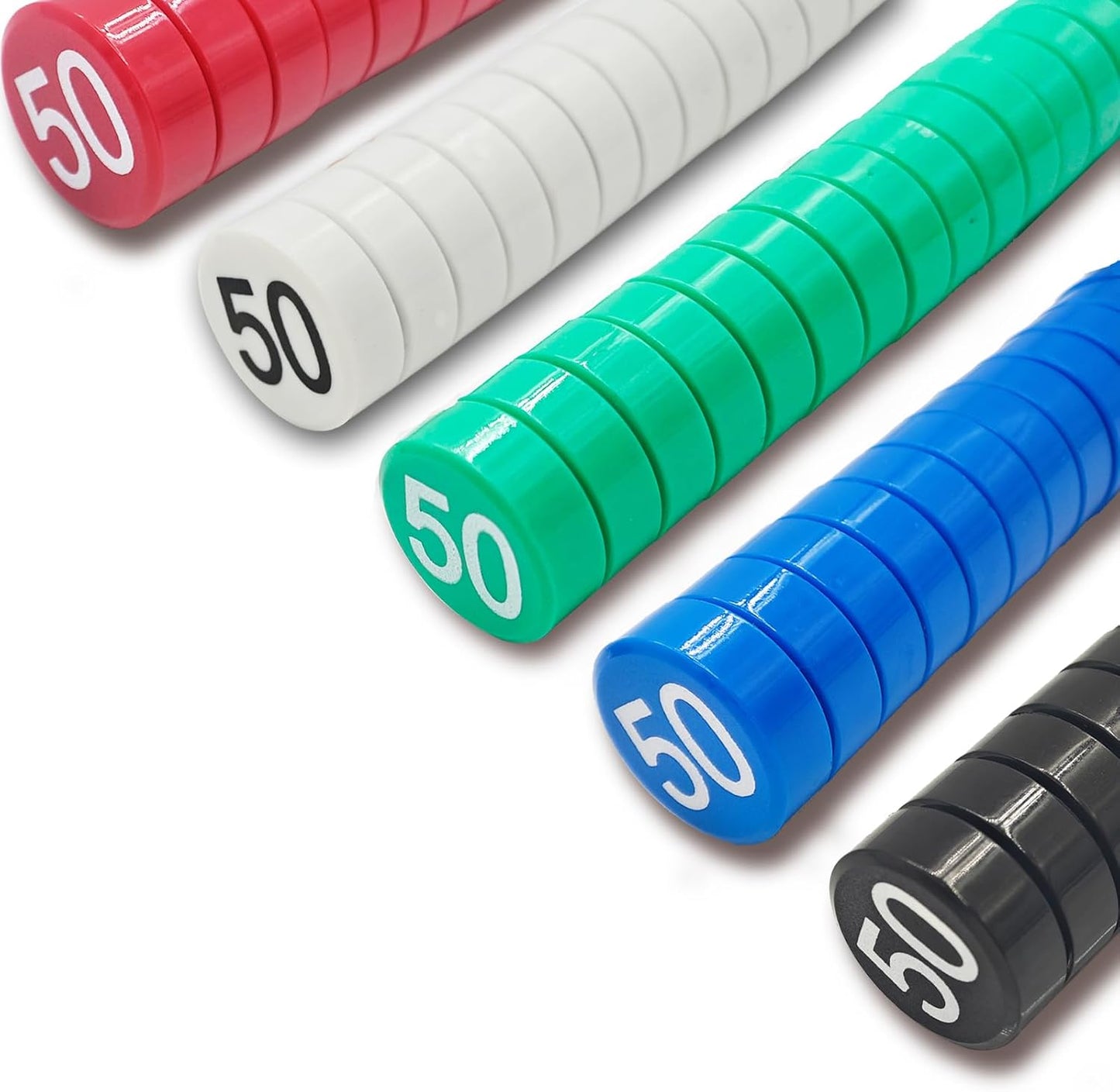 1-50 Magnetic Numbers, Magnets with Number for Dry Erase Boards, Round Number Refrigerator Magnets for Whiteboard in Home and Office (0.8" Diameter, Black)