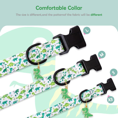 Faygarsle Dog Collar for Small Medium Large Dogs Colorful Puppy Collars for Female Dogs Toy Building Blocks Patterned Pet Collars for Summer Spring Wedding Puppy Girl Dog Collar M