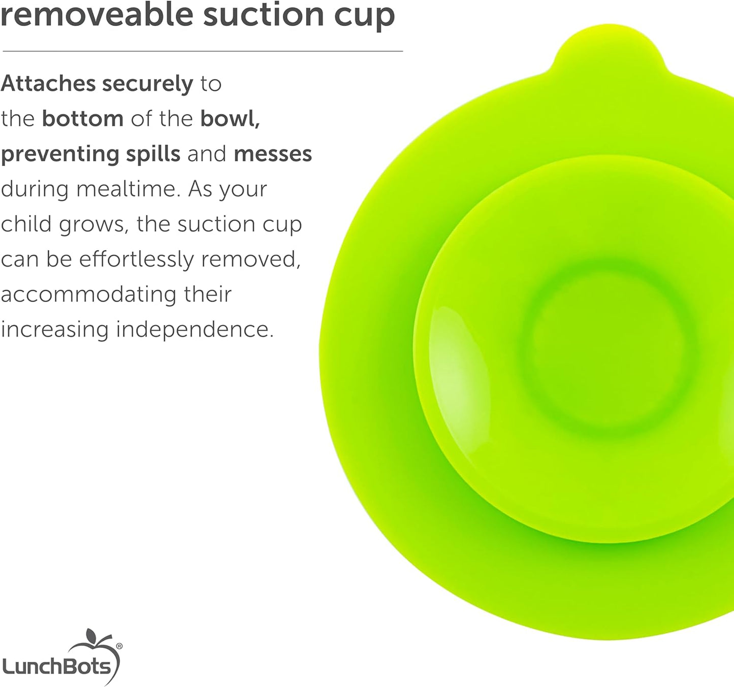 LunchBots Silicone Suction Bowl for Baby & Toddler, Stackable Nesting Bowl Set of 3 with Lid for Feeding, Portable Travel Bowls, Dishwasher Safe, 5/8/17 oz (Blue/Green)