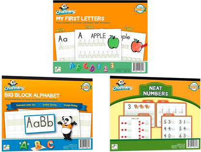 Dry Erase Number & Alphabet Flashcards for Kids Ages 3-5, 10 Numbers & 26 Visual ABC Flash Cards, Homeschool Learning Supplies, Summer School & After School Teaching Supplies for Handwriting Practice