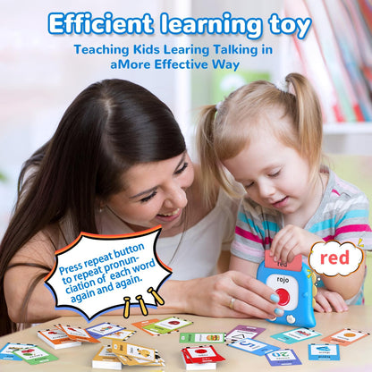 Kidzdo Dinosaur Sight Words Talking Flash Cards for 2 3 4 5 6 Years Old Boys and Girls, Easter Stuff Birthday Gifts for Toddler, Pocket Speech Learning Toys Helps Language Delay Kids, Green