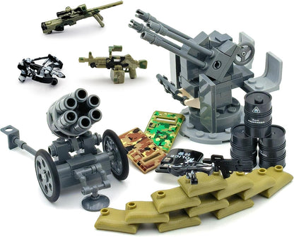 350+ PCS Military Weapon Pack Accessories for Swat Team Building Block Toy Military Weapon Set Include Camouflage Guns for Army Equipment Gear Sets Compatible with Mini Figure of Major Brand