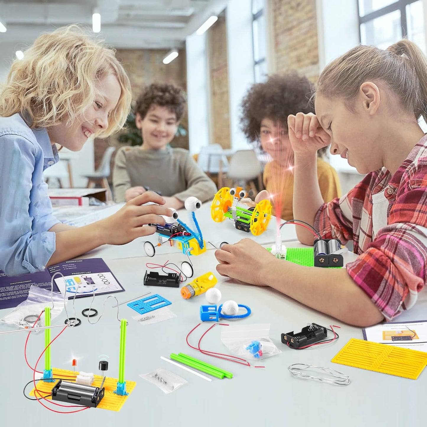 11 Set STEM Kits for Ages 8-13 10-12, Engineering & Physics Science kit, Robot Building Science Experiments, Boys Robotics Toys Gifts for 8-10 11 12 13 14