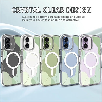 for iPhone 17 Pro Max Case [Compatible with Magsafe],Girls Women Clear Magnetic Case Silicone Shockproof Protective Cover with Pattern Colorful Motivational Letters