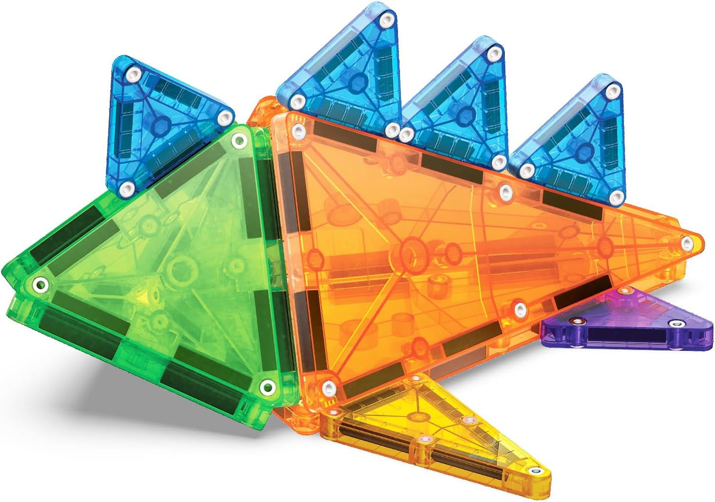 Magna-Tiles Combo 62-Piece Magnetic Construction Set, The Original Magnetic Building Brand